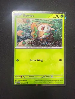 Rowlet 013/197 | Cosmos Holo OBF Tomokazu Komiya | Pokemon Card | NM - Image 1