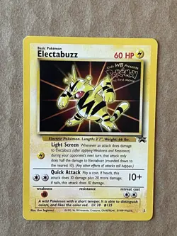 Pokemon TCG Electabuzz Wotc Promo Card 02/53 60 HP Movie Promo - Image 1