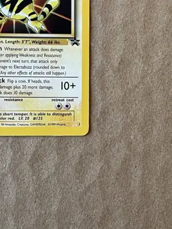 Pokemon TCG Electabuzz Wotc Promo Card 02/53 60 HP Movie Promo - Image 4