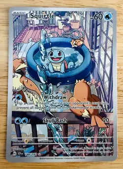 Squirtle 148/142 - Stellar Crown Illustration Rare - Pokemon TCG Card [NM] - Image 1