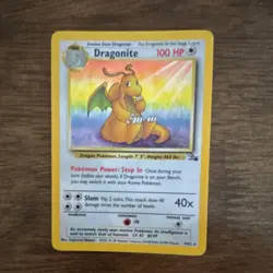 Pokemon Dragonite Fossil Set 4/62 1999 Wizards of the Coast TCG Card - Image 1