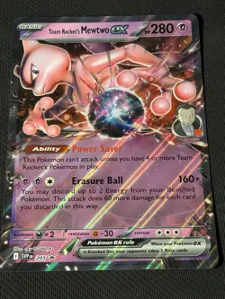 Team Rocket's Mewtwo ex 205 Promo Pokemon Jumbo Card - Image 1