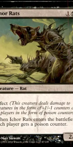MTG Ichor Rats LP Light Play Scars of Mirrodin [2566] - Image 1