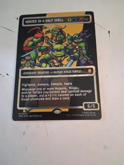 Heroes in a Half Shell - Surge Foil MTG - TMNT 0096 MINT. Beautiful! - Image 1