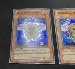 Yu-Gi-Oh Winged Kuriboh TLM-EN005 Super Rare 1st Edition x3 PL x1 VLP x1 & NM x1 - Image 2