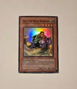 Yugioh Freed the Brave Wanderer 2004 IOC-014 1st Edition Super Rare LP - Image 1