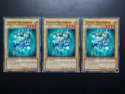 Yugioh - Elemental Hero Sparkman TLM-EN004 Common 1st Edition Playset x3 - Image 1