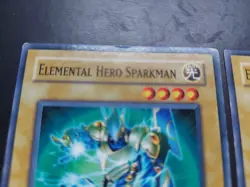 Yugioh - Elemental Hero Sparkman TLM-EN004 Common 1st Edition Playset x3 - Image 2