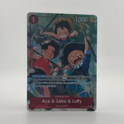 Ace & Sabo & Luffy Alternate Art OP13-007 Super Rare Foil OP-13 - Image 1