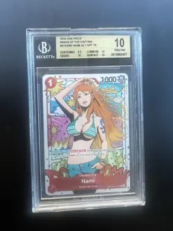 One Piece Nami ST01-007 Wings of The Captain Alt Art Treasure Rare BGS 10 2024 - Image 1
