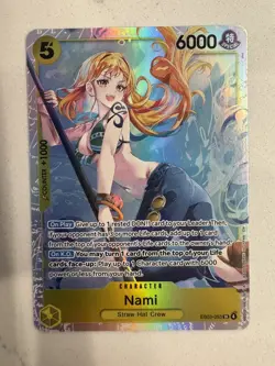 Nami - Super Rare One Piece Card EB03-053 SR LIGHTLY PLAYED - Image 1