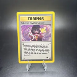 SABRINA’S PSYCHIC CONTROL - Gym Challenge - 121/132 Uncommon Pokemon Card NM -j - Image 1