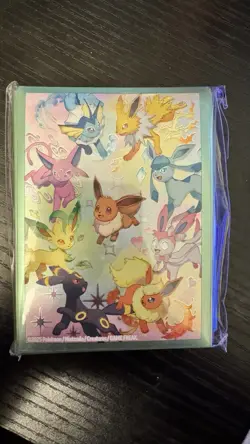 Eevee Card Sleeves From Pokemon Prismatic Evolutions SPC (65 Sleeves Total) - Image 1