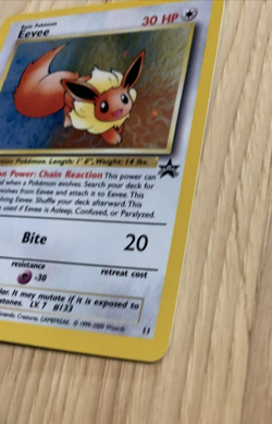 Eevee #11 Black Star Promo (LP) Pokemon Card WOTC 2000 - Image 4