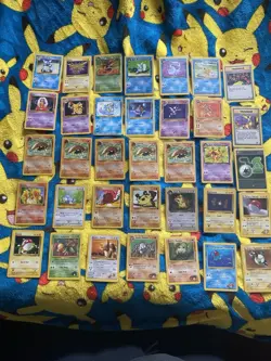 Vintage Pokemon Card Lot Of 30+ Non Holo Rares Commons And Uncommons All Nm - Image 1