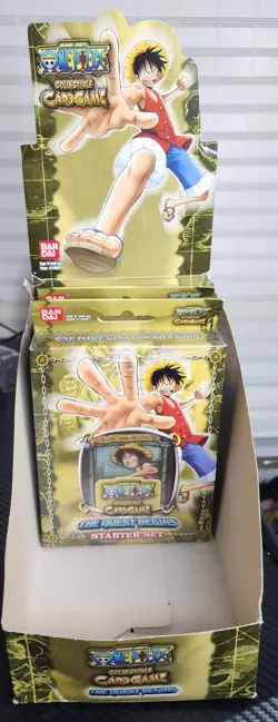 One Piece Collectable Card Game 2 Sealed Starter Set And Display. - Image 1