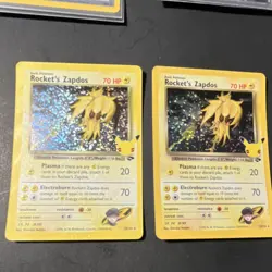 Pokemon 25th Anniversary Celebrations Rocket's Zapdos Lot 2 Cards English - Image 1