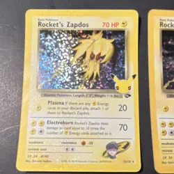 Pokemon 25th Anniversary Celebrations Rocket's Zapdos Lot 2 Cards English - Image 2