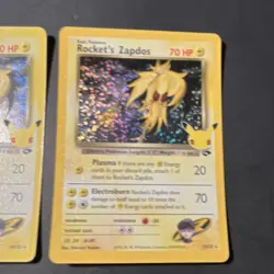 Pokemon 25th Anniversary Celebrations Rocket's Zapdos Lot 2 Cards English - Image 3