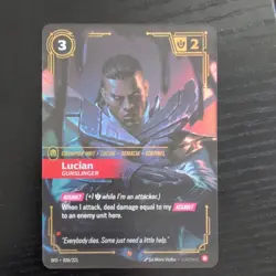 Lucian Gunslinger SFD 028/221 Epic Spiritforged Riftbound League of Legends Card - Image 1