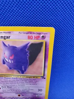 Gengar 20/62 Pokemon Fossil Unlimited Rare Card Non Holo Lightly Played - Image 3