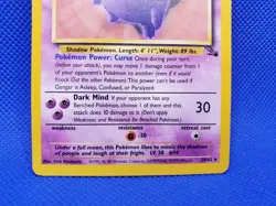 Gengar 20/62 Pokemon Fossil Unlimited Rare Card Non Holo Lightly Played - Image 4