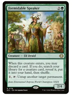 1x MTG Formidable Speaker - ECL Rare! NM Mint! Ships fast. - Image 1