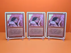 🔴🔴🔴 (3) 1995 Magic The Gathering BLOOD LUST 4TH EDITION PLAYED 🔴🔴🔴 - Image 1