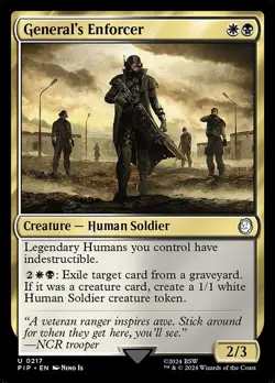 MTG - GENERAL'S ENFORCER - Fallout (U) - Image 1