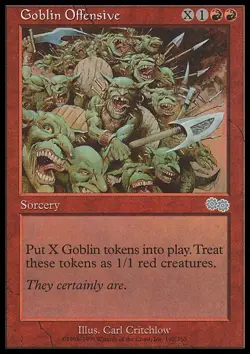 Goblin Offensive x1 1x Urza's Saga NM MTG - Image 1
