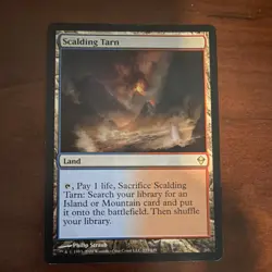 Wizards Scalding Tarn Rare Land Zendikar Regular English MTG - Image 1