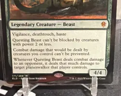 MTG Magic the Gathering Questing Beast (171/533) Throne of Eldraine Mythic - Image 2