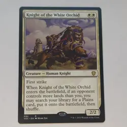 Magic: The Gathering Knight of the White Orchid Rare Commander 92 Regular Engli… - Image 1