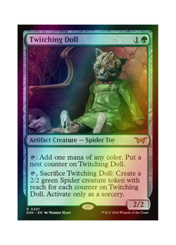Magic the Gathering MTG DSK Twitching Doll 201 Foil Near Mint - Image 1