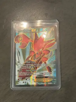Scizor EX #119 Breakpoint Full Art Holo Pokemon Card / LIGHTLY PLAYED CONDITION - Image 1