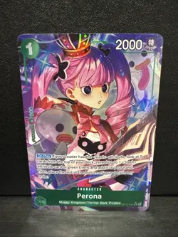 Perona OP12-034 SR Alternate Art Legacy Of The Master One Piece NM - Image 1