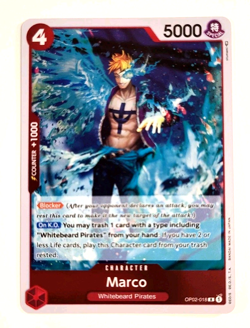 Marco - OP02-018 R - Rare - Foil - Paramount War - One Piece - Image 1