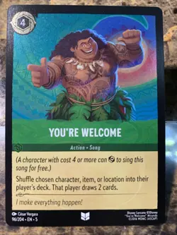 Disney Lorcana Shimmering Skies You're Welcome 96/204 Foil Uncommon - Image 1
