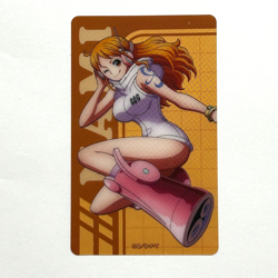 S5424 Nami Japanese One Piece Memorial Collection Clear Card M4 - Image 1