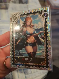 One Piece Collectible Trading Thick Card Stock Nami OP-SSR-S027 Holo - Image 2