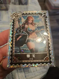 One Piece Collectible Trading Thick Card Stock Nami OP-SSR-S027 Holo - Image 3