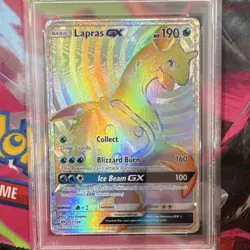 Pokemon TCG Lapras GX Holo Secret Rare Card Sun & Moon Base Set 151/149 - Image 2