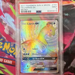 Pokemon TCG Lapras GX Holo Secret Rare Card Sun & Moon Base Set 151/149 - Image 3