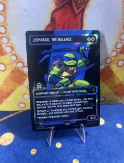 Magic: The Gathering Leonardo, the Balance Surge Foil 8-bit card - Image 1