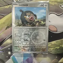 2023 Pokemon SV1 EN Lechonk 155/198 PROMO Card Pokemon Center Stamped-SEALED - Image 1