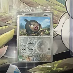 2023 Pokemon SV1 EN Lechonk 155/198 PROMO Card Pokemon Center Stamped-SEALED - Image 5
