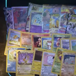 Pokemon TCG Mixed Card Lot Pikachu Mewtwo Jolteon Machoke Golduck Regular & Holo - Image 2