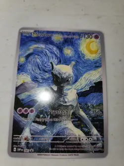 Mewtwo Starry Night Pokemon Card Art Style Trading Cards - Image 1