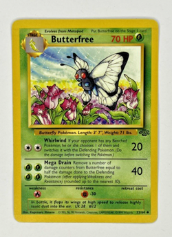 Pokemon TCG Jungle Unlimited Butterfree Card #33/64 Regular Uncommon - Image 1