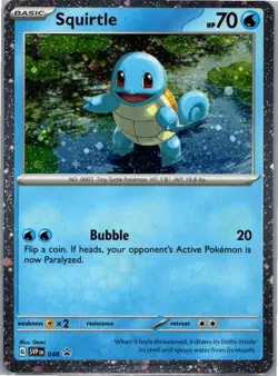 #048 Squirtle Holo SV: Scarlet & Violet Promo Cards Promo,Holo - Image 1